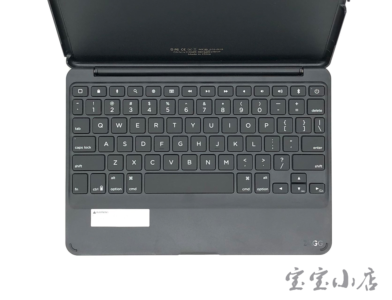 罗技ZAGG folio蓝牙无线键盘 QTG-ZKIS Apple iPad Air 2 保护套适用于苹果9.7寸IPAD AIR 2 2014年A1566 A1567.A1474 1475.