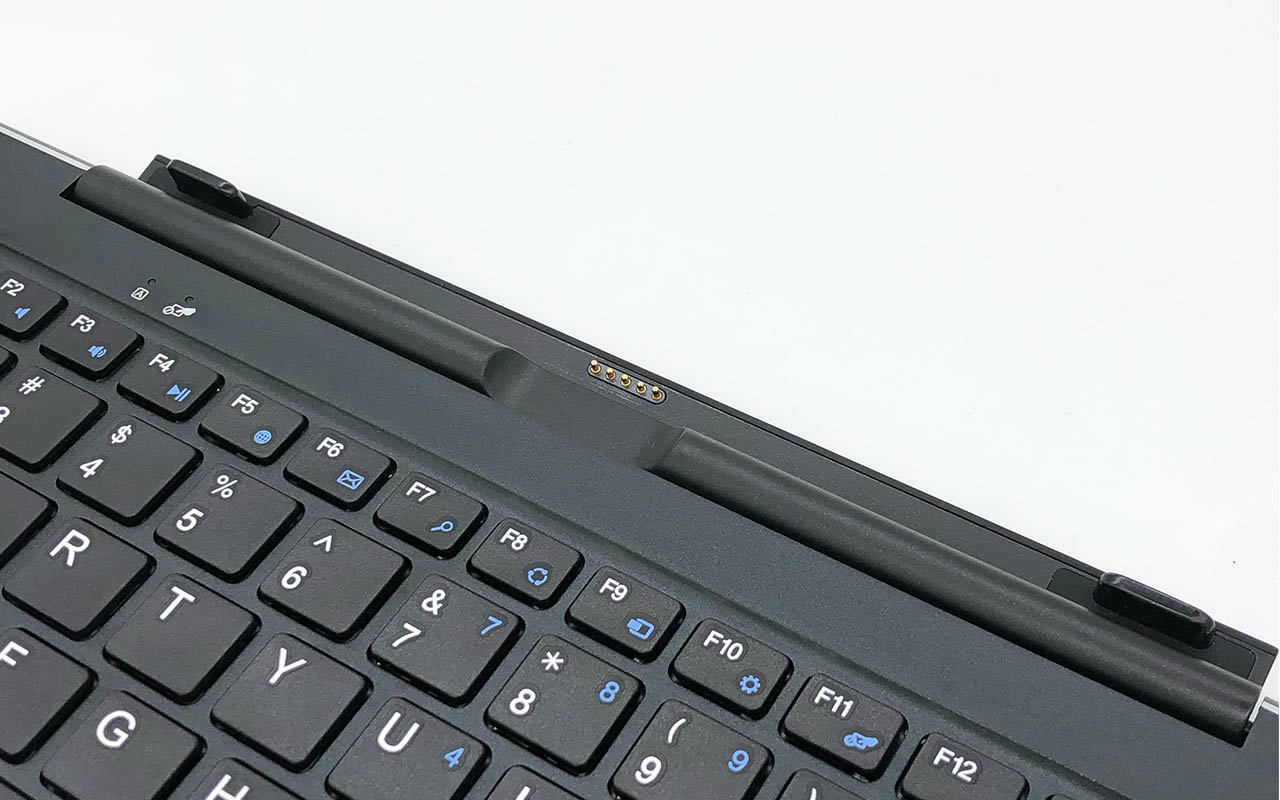 ALLDOCUBE 原装Cube iWork 10 Ultimate/Pro 旗舰版平板转轴键盘 双USB拓展坞接口 Black Dock Magnetic Keyboard CDK05 Dual USB Expansion