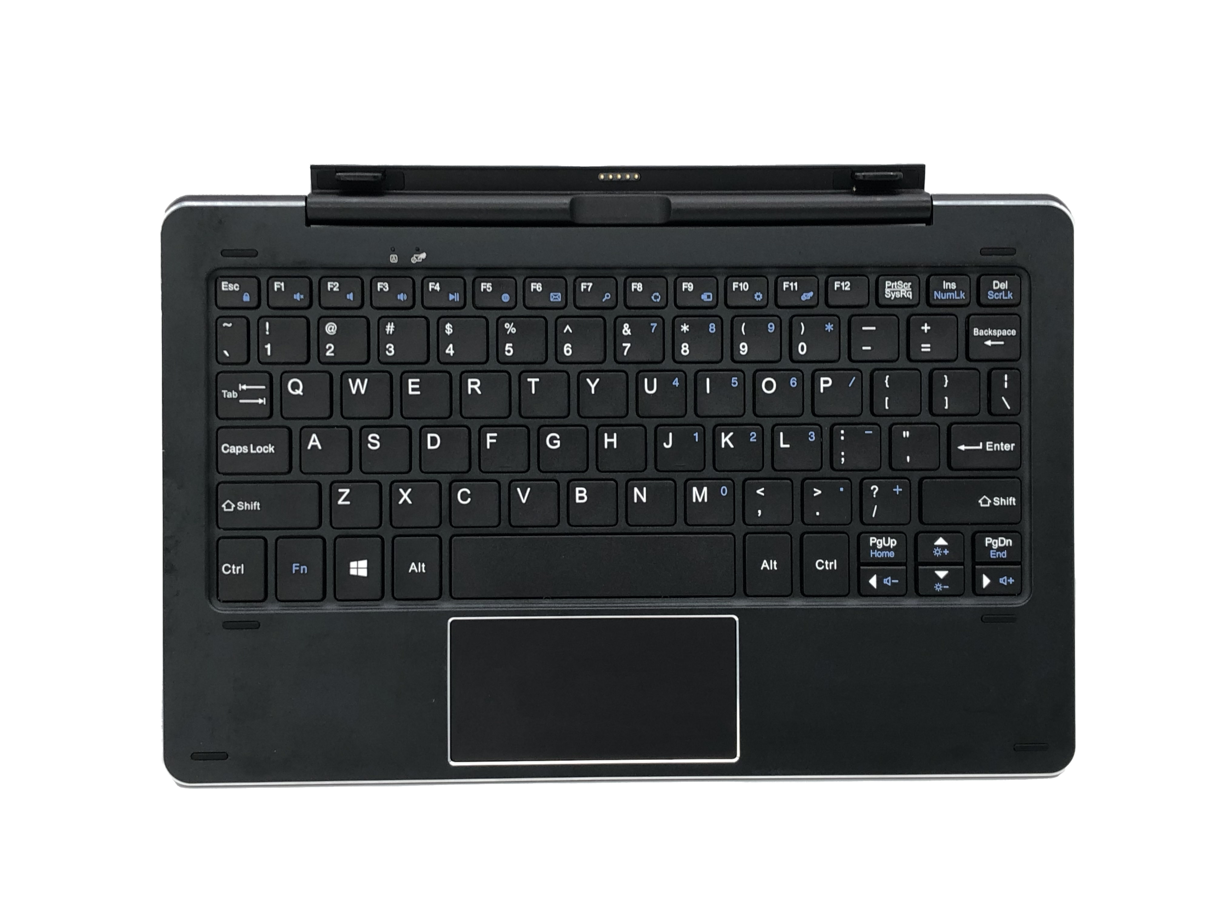 ALLDOCUBE 原装Cube iWork 10 Ultimate/Pro 旗舰版平板转轴键盘 双USB拓展坞接口 Black Dock Magnetic Keyboard CDK05 Dual USB Expansion