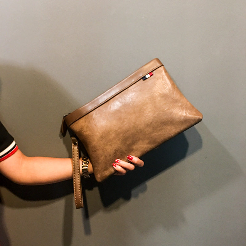 New retro handbags fashion Japan-South Korea Handbags Men's handbag Handbag Leather packets Han version Tidal Cell Phone Bag