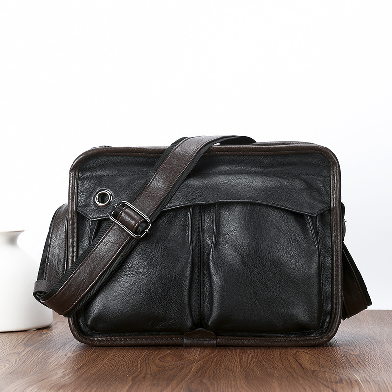 2021 new Korean version of the men's shoulder bag IPAD trend small backpack file bag tide business casual small satchel