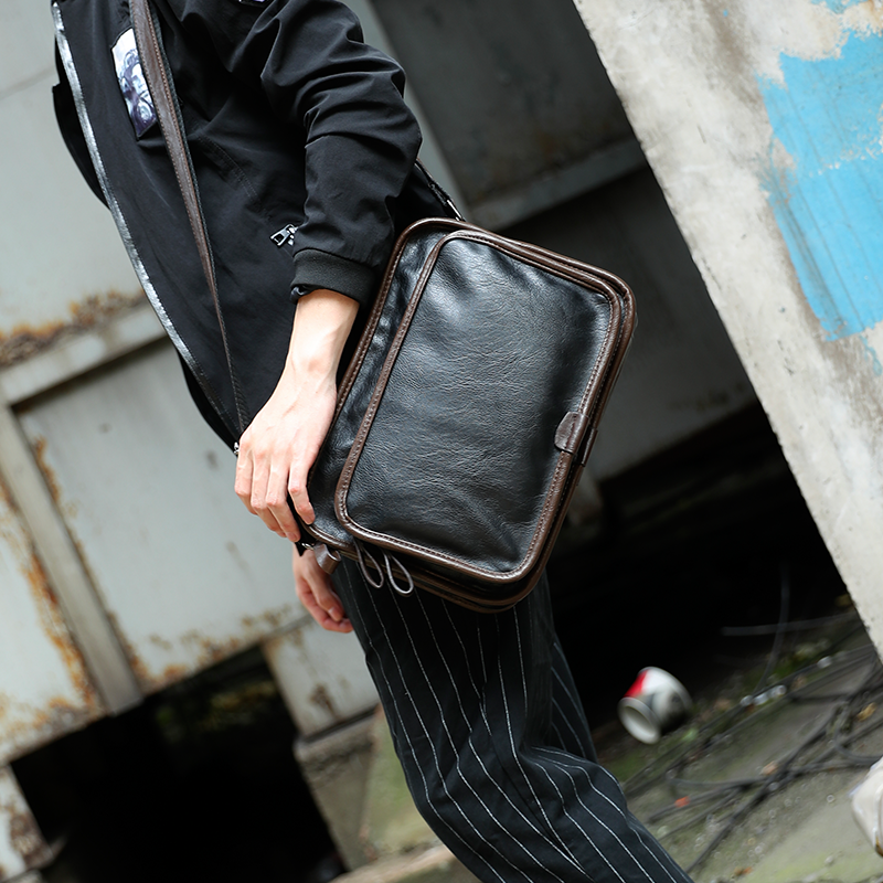 Han edition men's single shoulder bag IPAD trend small backpack package simple casual bag new business bag