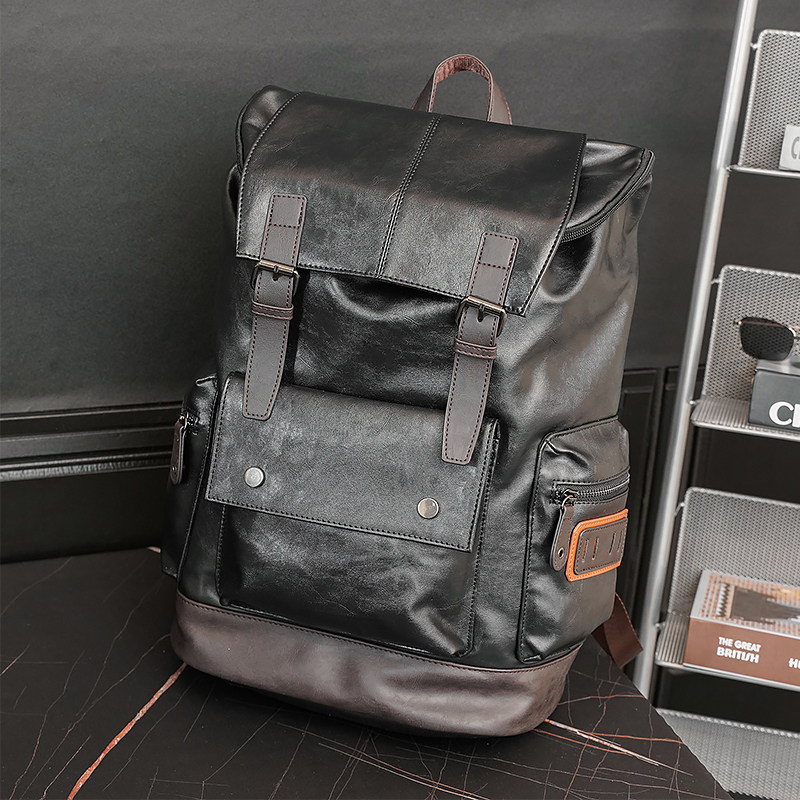 2023 New Korean men's shoulder bag trend casual bag male backpack male backpack travel big backpack