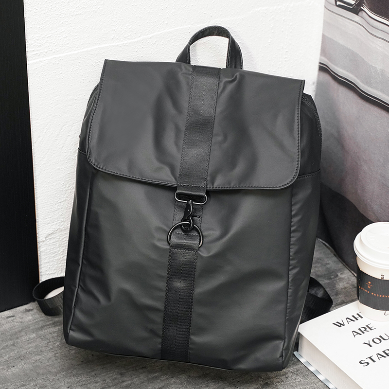 Tide brand fashion men's bag youth outdoor street backpack trend nylon cloth waterproof college student bag computer bag