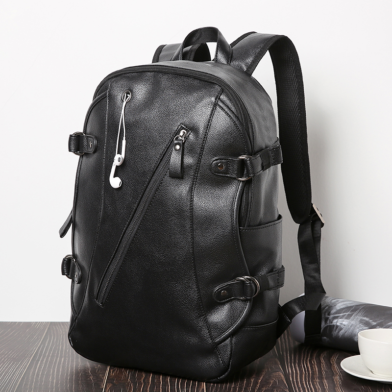 New Korean version Tide Men's Double Shoulder Bag Trend Waterproof Student School Bag Computer Bag Casual Fashion Travel SHOULDER BAG