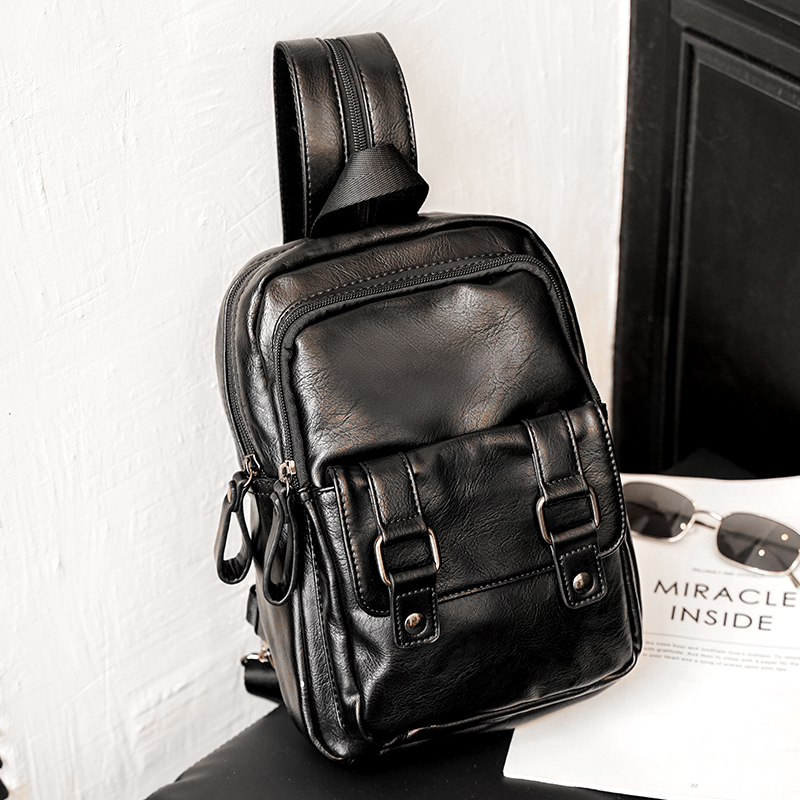 Fashion new small bag large capacity chest bag trendy multifunctional men's backpack shoulder bag casual small backpack