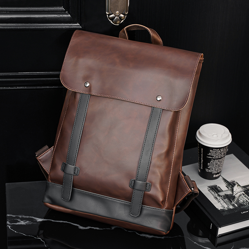 2022 new Korean version of the new male package retro shoulder package male and female bag stereotyped shoulder carryer computer bag