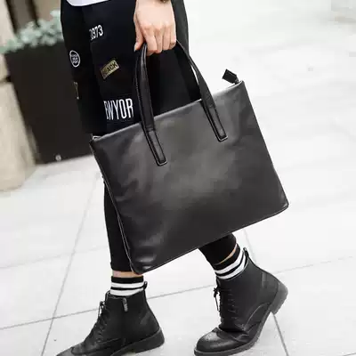 Simple Joker Men's Hand bag horizontal briefcase computer bag New Business Leisure men's bag