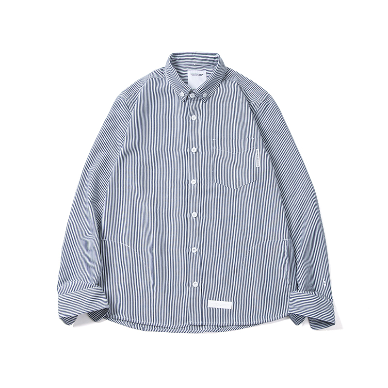 VERMICELLI 16AW 条纹免烫长袖衬衫男