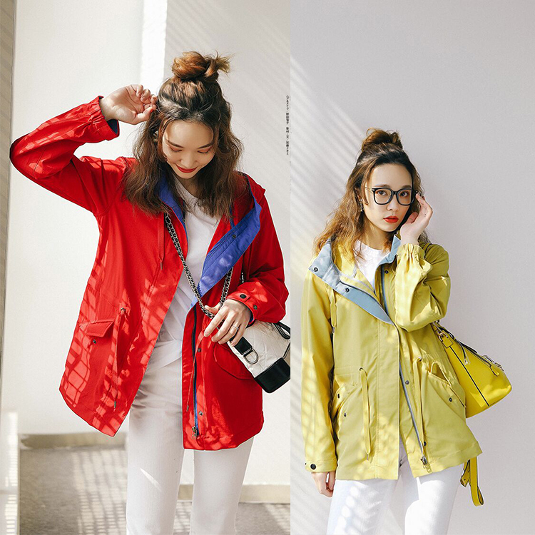 Spring outdoor outdoor sun protection short charge clothes coat wear wear wear anti-clothing thin windshirt climbing suit