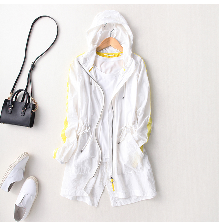 French outdoor sports skin clothes anti UPF 40 light sunscreen clothes in breathable long windwear