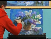 Oil painting video tutorial Landscape teaching introduction techniques to explain high-definition oil painting classroom to explain demonstration 3