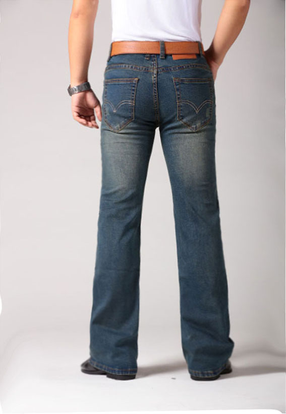Micro Horn Jeans Quần nam Quần skinny size Flare Quần nam Quần lớn Hàn Quốc Mùa hè mỏng B thường áo nam
