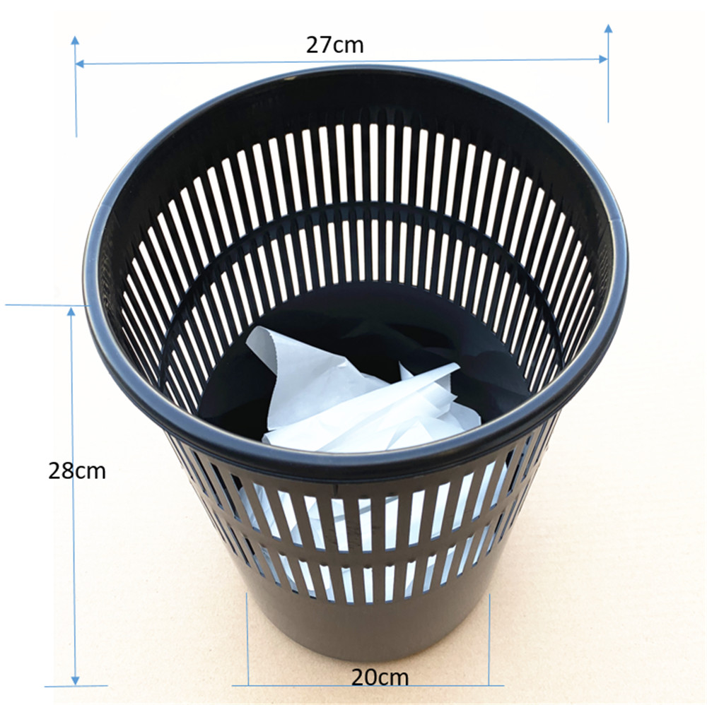 Large Plastic Waste Basket Home office Paper Dustbin Rubbish Bins Trash