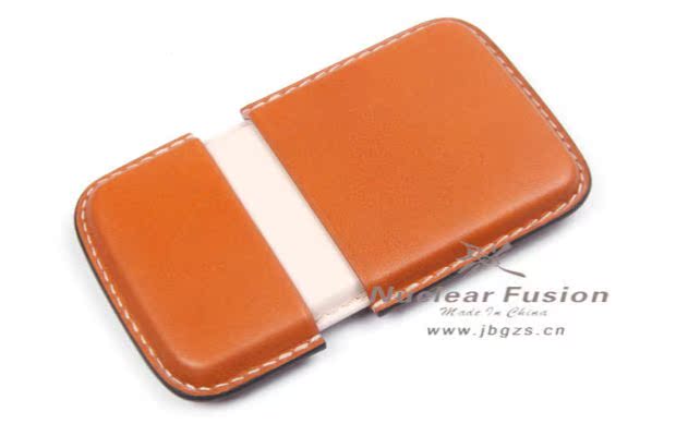 Fusion gốc da handmade hàng da danh thiếp hộp thẻ tín dụng nam và nữ bộ thẻ may tay tùy chỉnh dây đeo thẻ