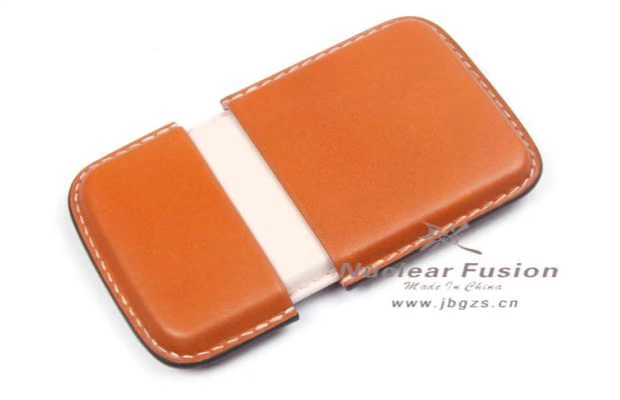 Fusion gốc da handmade hàng da danh thiếp hộp thẻ tín dụng nam và nữ bộ thẻ may tay tùy chỉnh