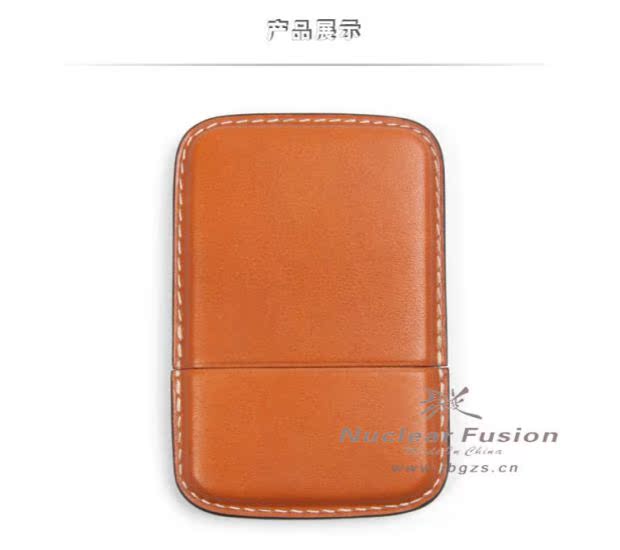 Fusion gốc da handmade hàng da danh thiếp hộp thẻ tín dụng nam và nữ bộ thẻ may tay tùy chỉnh dây đeo thẻ