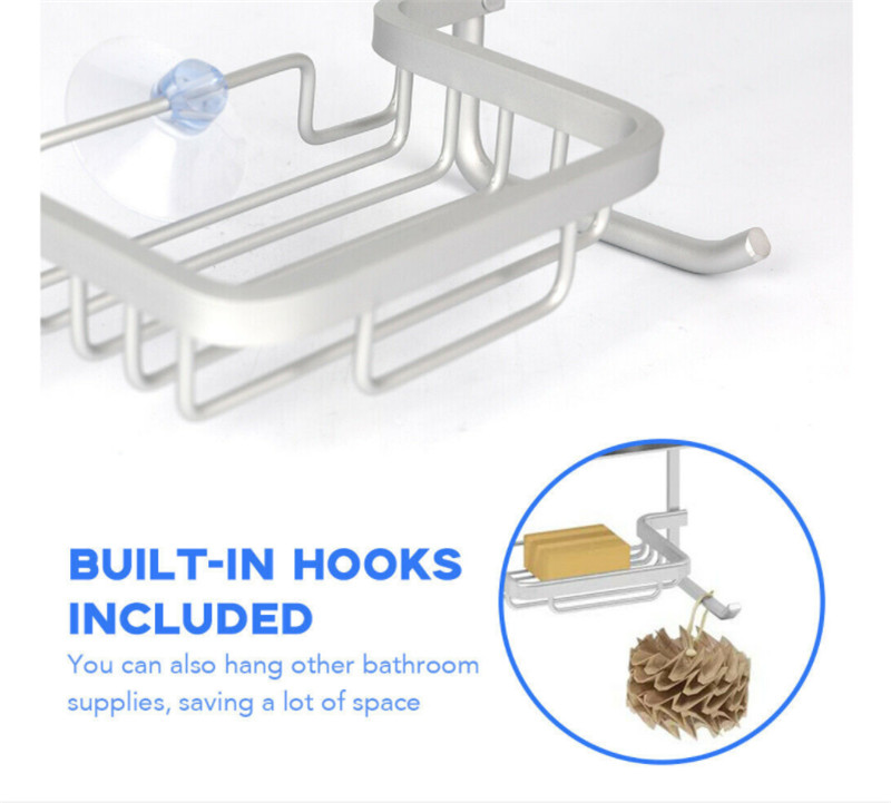 2 Tier Rust Free Hanging Aluminium Shower Caddy And Bath Caddies Rust