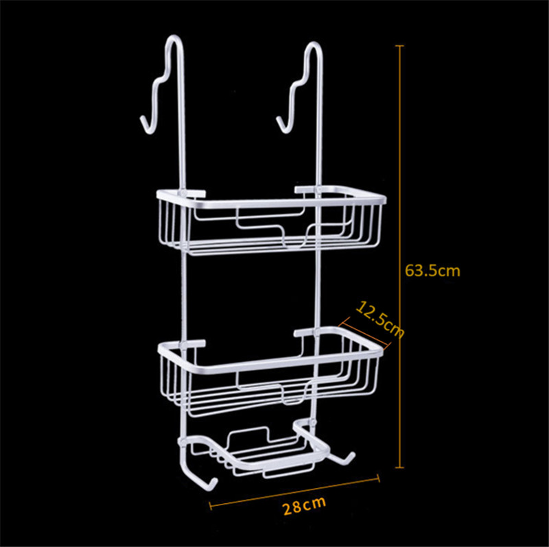 2 Tier Rust Free Hanging Aluminium Shower Caddy And Bath Caddies Rust