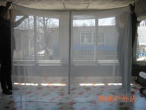 Medium mosquito net student Single mosquito net White one open door without zipper high density mosquito net