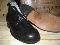 Full head leather 3516 Factory 70s 65 High waist Cadres leather bottom rubber heel leather boots