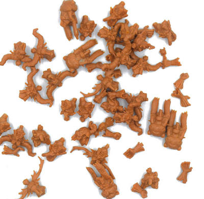 Fantasy board game character DIY accessories such as heads and hands