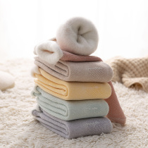 Nuts mommy stockings children winter socks plus velvet thickened warm sleep Japanese students cotton snow socks