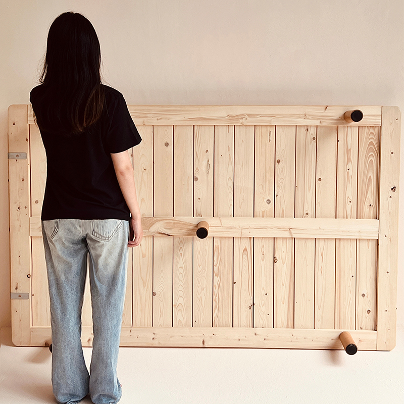 Baihe International Cloud Mountain Bargain! Durable 50-Year-Old Solid Wood Bed 1.5m No Headboard Bed, Minimalist Style, Sold at a Loss!
