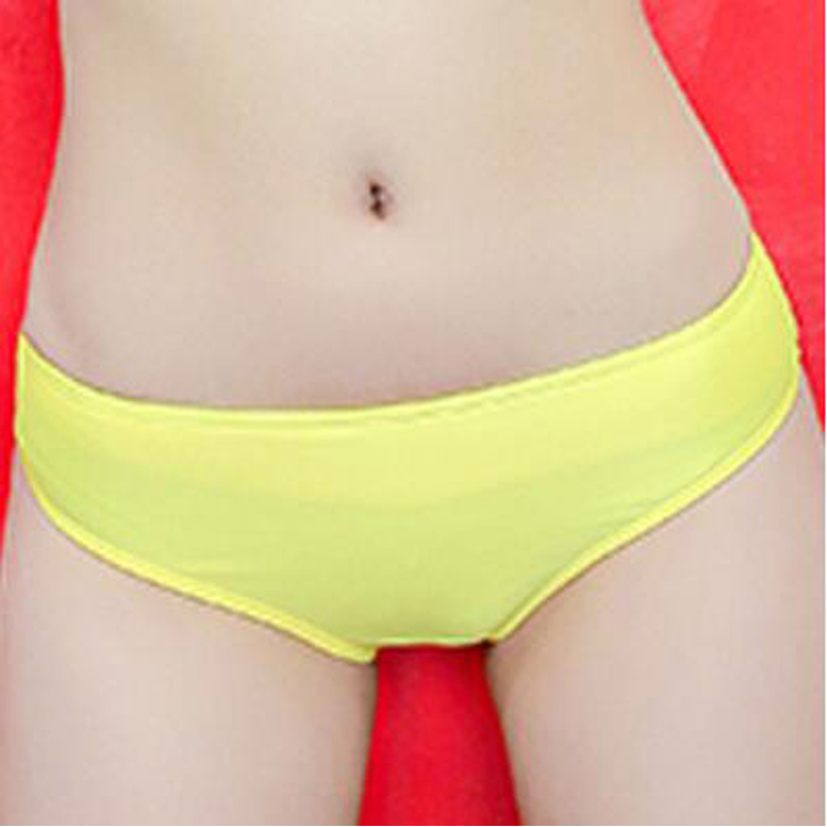 Hàn Quốc thuần khiết màu đen tam giác bikini đáy quần áo tắm nữ tách quần chống ánh sáng an toàn vỏ màu lẻ 1732 - Bikinis đồ bơi đẹp cho nữ