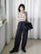 Anna's Versatile Pear-Shaped Body Slimming Elastic Waist Straight-Leg Casual Versatile Sweatpants