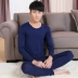 Qiuyi Qiuku Men Modal Base Foundation Slim Kích thước lớn Đồ lót nhiệt Thanh niên Slim Cotton Sweater Set