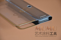 Art coating double-layer transparent plastic scraper plastic scraper hand scraper