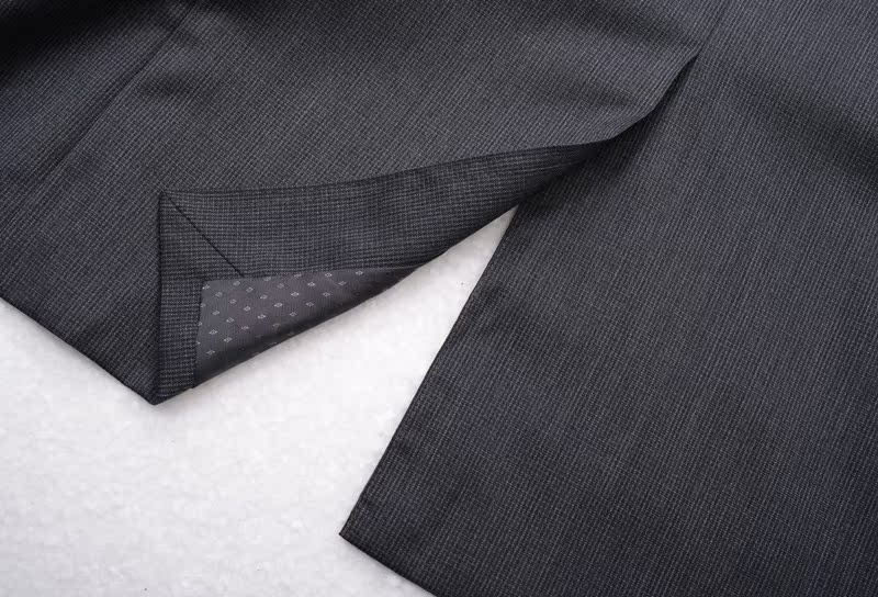 84% len 16% lụa vải lụa màu xám đậm nam hai khóa phù hợp với phù hợp với len tóc quần áo nam áo vest nam hàn quốc