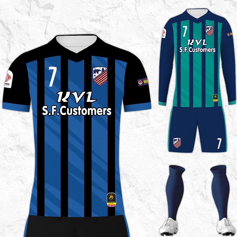 Number 7 Felix customized male long sleeve football suit printed short sleeve adult children's football clothes training clothes