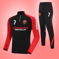 Youth football winter training suit Long sleeve suit Mens adult personality childrens jersey sports pants group purchase customization