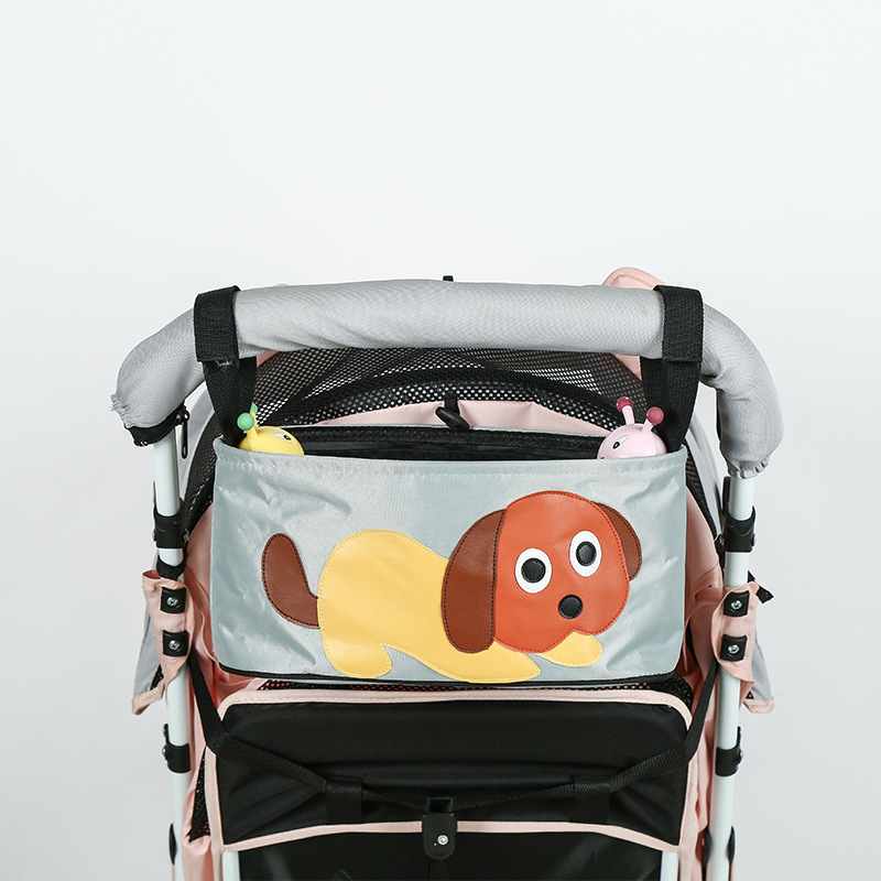 Baby stroller hanging bag waterproof hanging bag cartoon mummy bag multi-functional mother and baby bag out storage bag storage bag