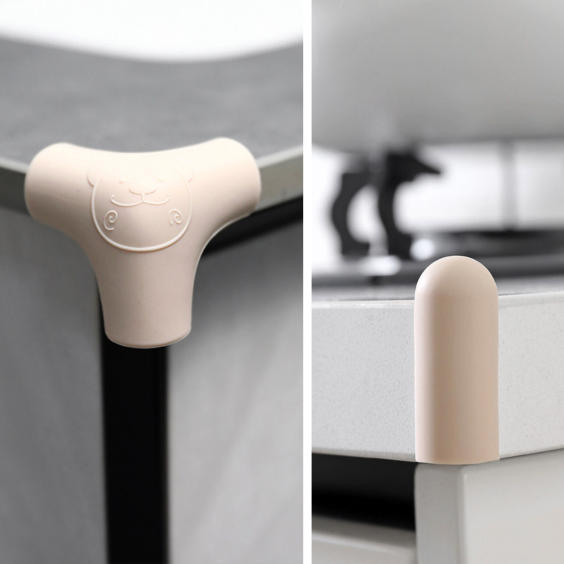 Table corner collision protection corner range hood anti-bump right angle protective sleeve baby boy tea table table silica gel soft wrapping edge strip