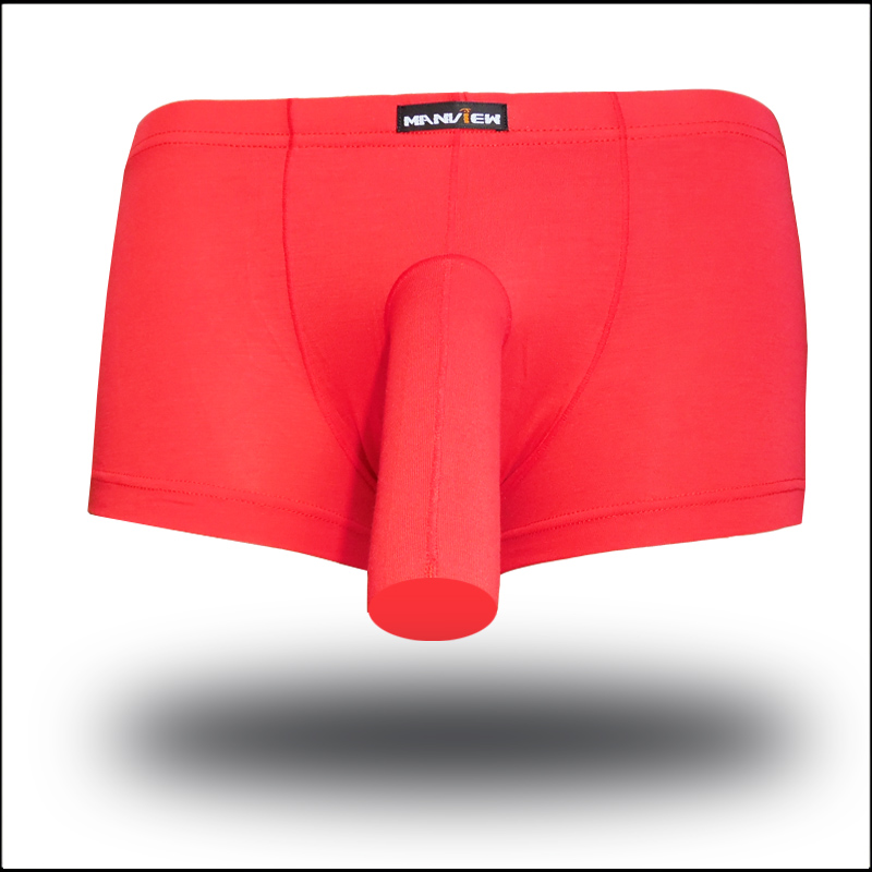 Đồ lót nam với JJ Set Open Boxer nam Kiểu vừa gợi cảm Thoải mái Mid-Eo Mùa hè Quần lửng thoáng khí quần lót đúc