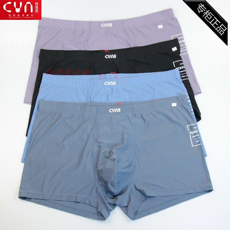 Chuangyano 89022F nylon ice silk fat man pants ultra-thin breathable men plus fat plus square pants 2