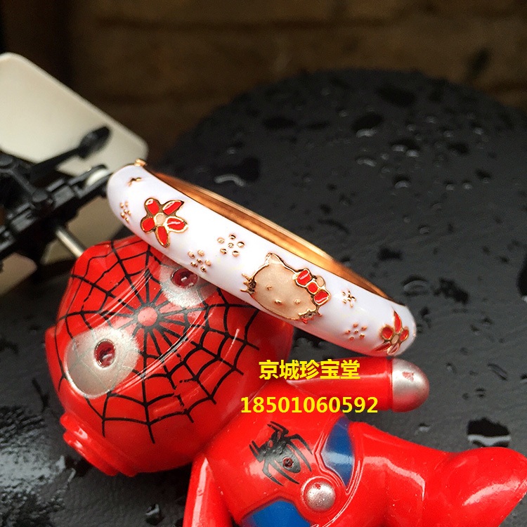 Bắc kinh món quà đặc sản cloisonne vòng đeo tay con bé vòng đeo tay hello kitty bracelet trang sức