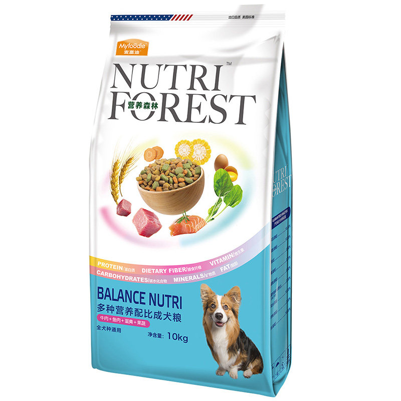 McFundy Nutrition Forest Dog Food 10kg Kim Labrador Kokie Teddy Bibear Universal Adult Dog 20 Catty