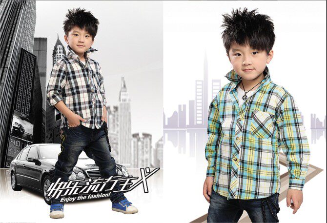 Chemise garcon à manche longue - Ref 2078343 Image 16