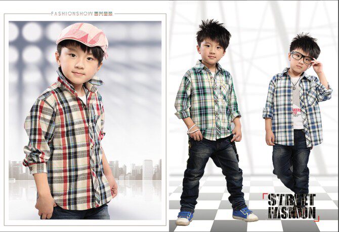 Chemise garcon à manche longue - Ref 2078343 Image 8