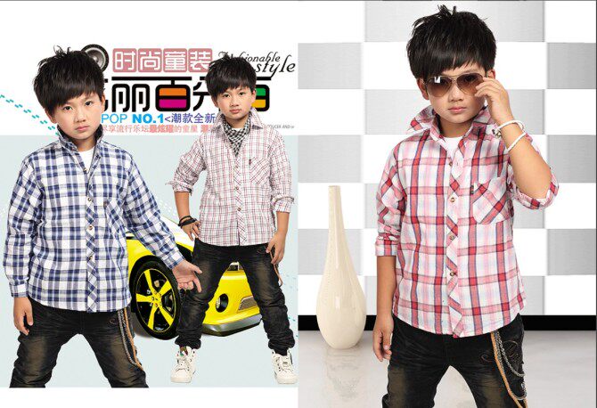 Chemise garcon à manche longue - Ref 2078343 Image 14