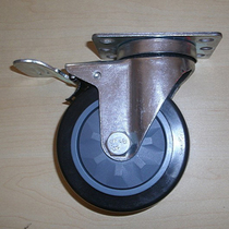 Lean tube trolley casters with brake wheels flat movable casters rack universal wheel casters