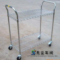 Cleanroom anti-static Chrome trolley stainless steel storage and transportation zhou zhuan che anti-static shelf