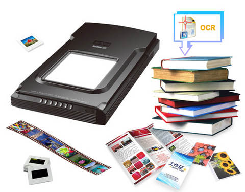 Máy quét tinh thể chính hãng i600 Rìa ngắn 5 × 10 inch phim lớn 4800 × 9600dpi - Máy quét