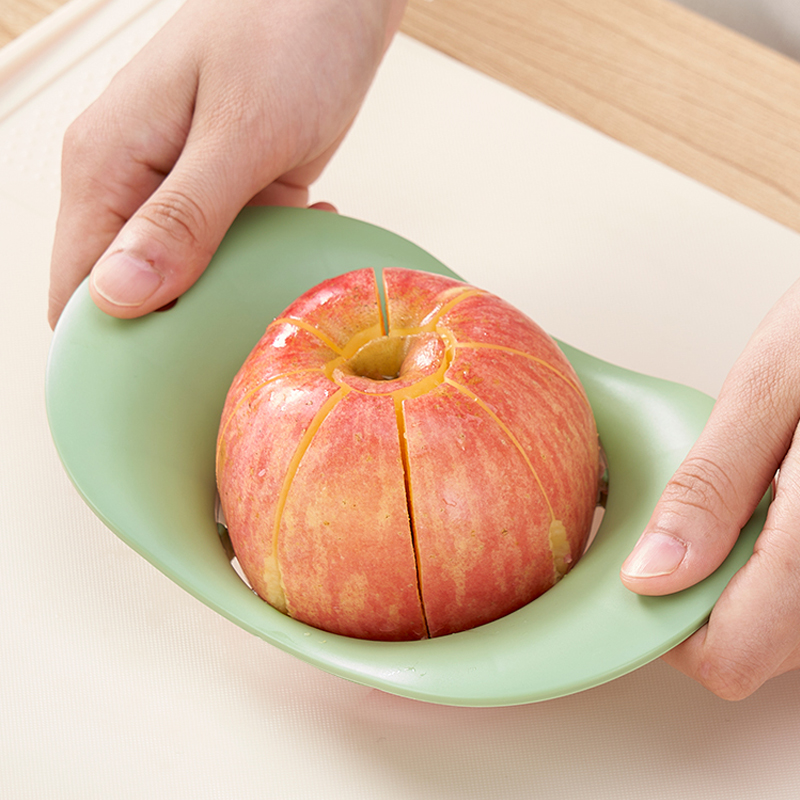 Japanese ABS Stainless Steel Apple Cutting Fruit Artificial Creative Flower Cutting Fruit Cutting Fruit Denucle