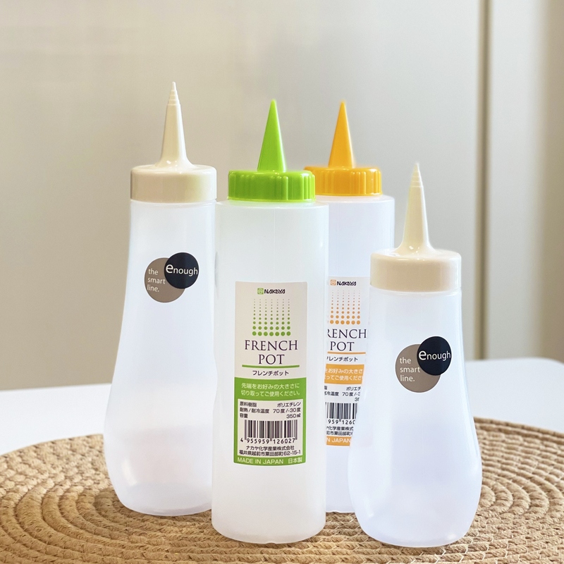 Japanese Imported Squeeze Bottle, Pointed Mouth Bottle, Salad Dressing Squeeze Bottle, Ketchup, Honey, Oyster Sauce Seasoning Bottle, Leak-Proof Oil Pot