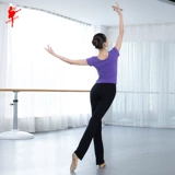 Fanghua, красная танцевальная обувь в том же стиле, одежда для танцевальной практики, топы, женская футболка, тренировочная балетная йога, одежда для этнических танцев 38501